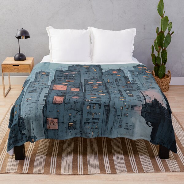 Item preview, Cyberpunk Art: Dystopian Tower City designed and sold by bapupa.