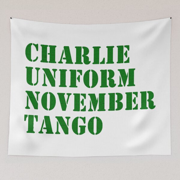 Item preview, CHARLIE UNIFORM NOVEMBER TANGO designed and sold by Angry Swan Designs.