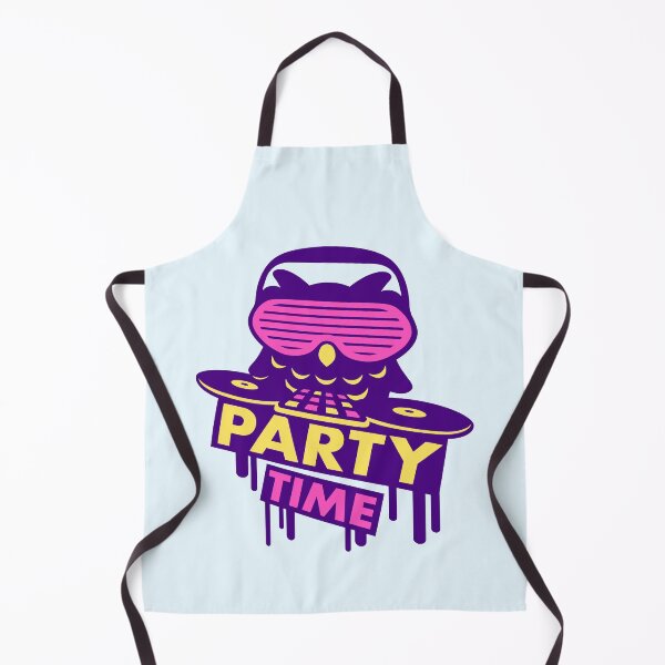 Item preview, DJ Owl Party Time Graffiti Club Music Text Saying designed and sold by shirt-o-mat.