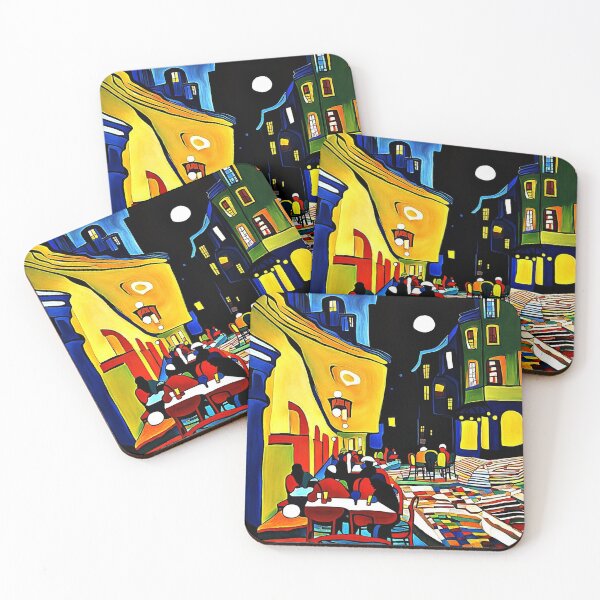 Item preview, Cafe Terrace at night 1 designed and sold by George Hutton Hunter.