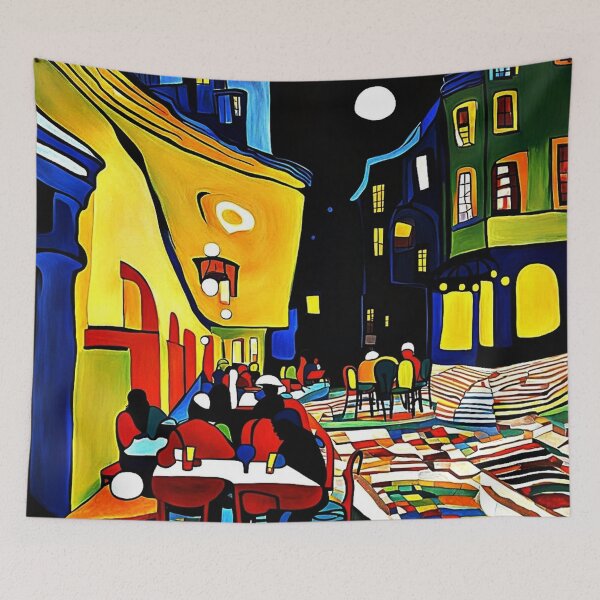 Item preview, Cafe Terrace at night 1 designed and sold by George Hutton Hunter.