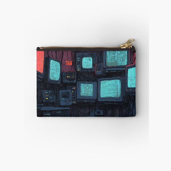 Item preview, Cyberpunk Art: Hacker's Neon Den designed and sold by bapupa.