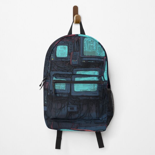 Item preview, Cyberpunk Art: Hacker's Neon Den designed and sold by bapupa.