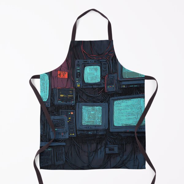 Item preview, Cyberpunk Art: Hacker's Neon Den designed and sold by bapupa.