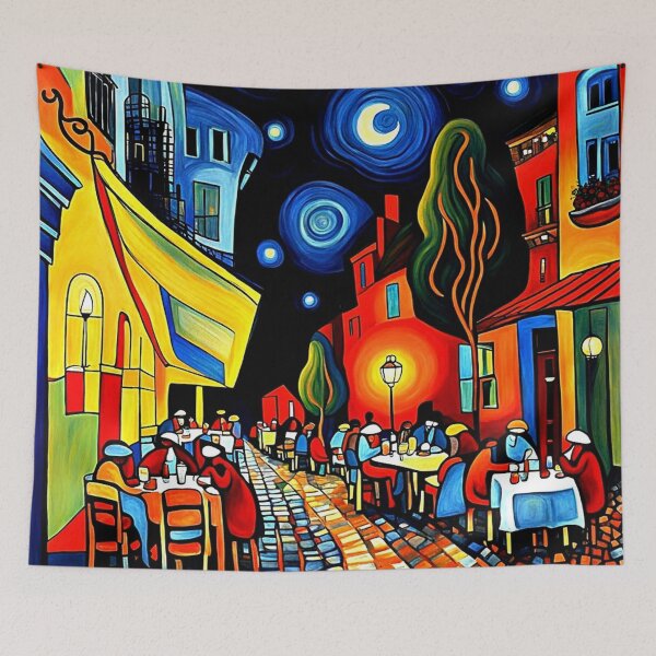 Item preview, Cafe Terrace at night 2 designed and sold by George Hutton Hunter.