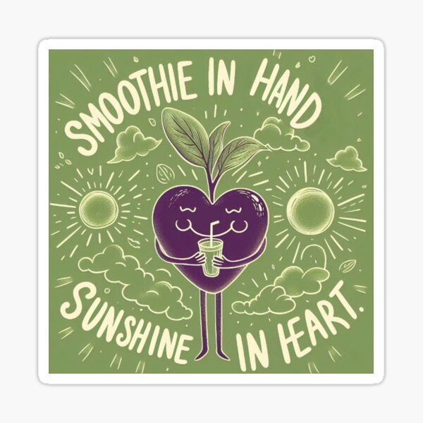 Item preview, Smoothie in Hand, Sunshine in Heart designed and sold by DaykoArt.