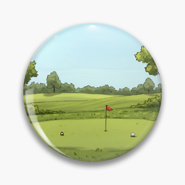 Item preview, Golf Spirit | Nature-Inspired Hand-Drawn Golf Course Art designed and sold by Simple_Lines2025.