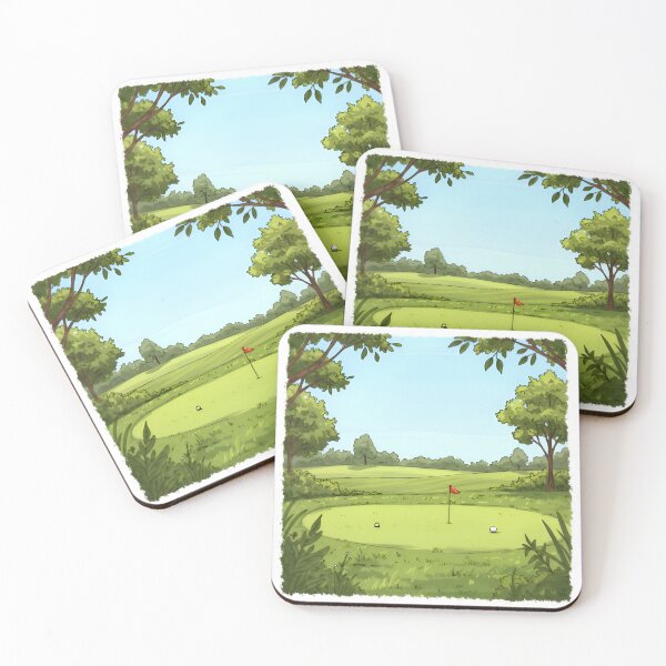 Item preview, Golf Spirit | Nature-Inspired Hand-Drawn Golf Course Art designed and sold by Simple_Lines2025.