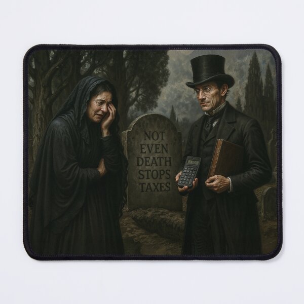 Item preview, Even when I'm dead, I won't stop paying taxes. designed and sold by Sartawsky.