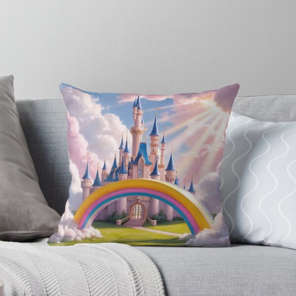 Item preview, Fairytale castle with a rainbow bridge designed and sold by PeggyMacStudio.