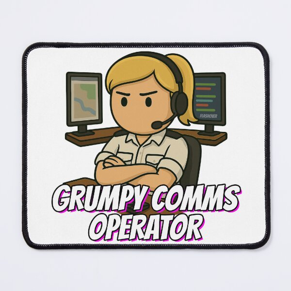 Item preview, Grumpy Comms Operator - Female designed and sold by Flashover.