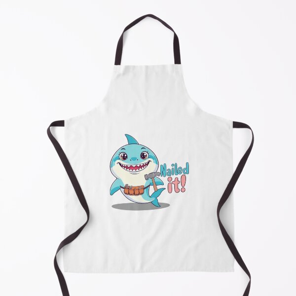 Item preview, Cute Hammerhead Shark with Tools – Funny "Nailed It!" Cartoon Pun Design designed and sold by AS94 Creative Designs.