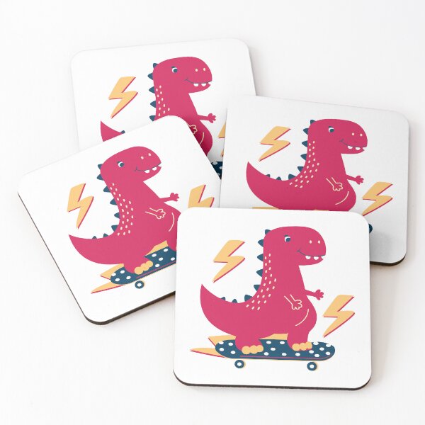 Item preview, Dynamic Dinosaur on a Skateboard designed and sold by AntiqueImages.