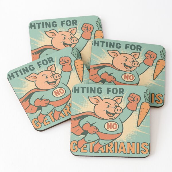 Item preview, retro pig as superhero designed and sold by Mauswohn.