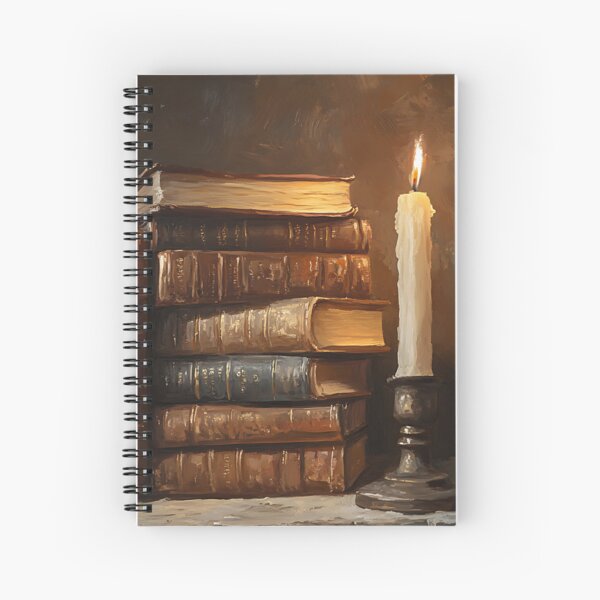Item preview, Dark Academia Aesthetic Art: Candlelit Leather Study designed and sold by bapupa.
