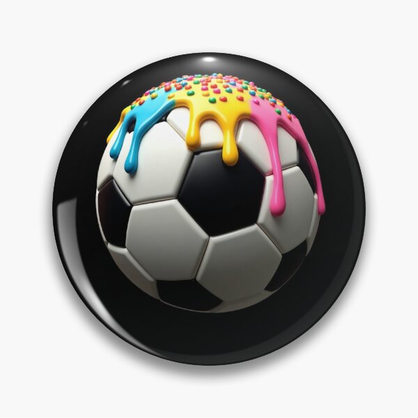 Item preview, Dripping Icing Soccer Ball – Sweet and Sporty Design designed and sold by haitrieuic96.