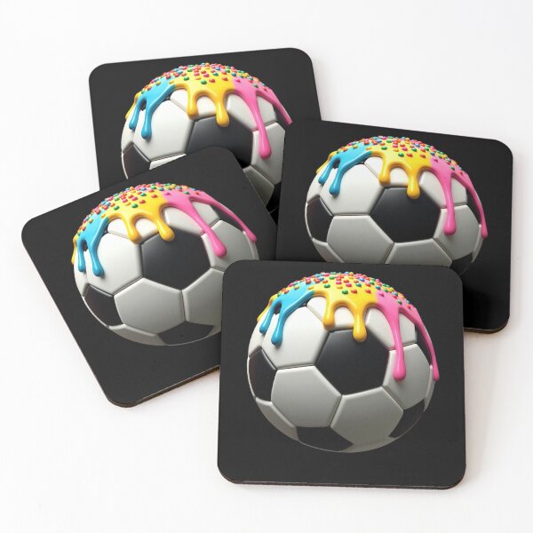 Item preview, Dripping Icing Soccer Ball – Sweet and Sporty Design designed and sold by haitrieuic96.