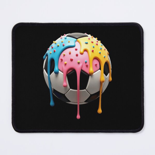 Item preview, Dripping Icing Soccer Ball – Sweet and Sporty Design designed and sold by haitrieuic96.