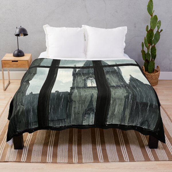 Item preview, Dark Academia Aesthetic Art: Rainy Gothic View designed and sold by bapupa.