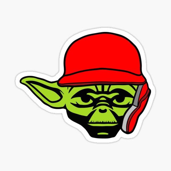 Vista previa del artículo con la obra «Yoda, el bateador de béisbol», diseñado y vendido por saripsis.