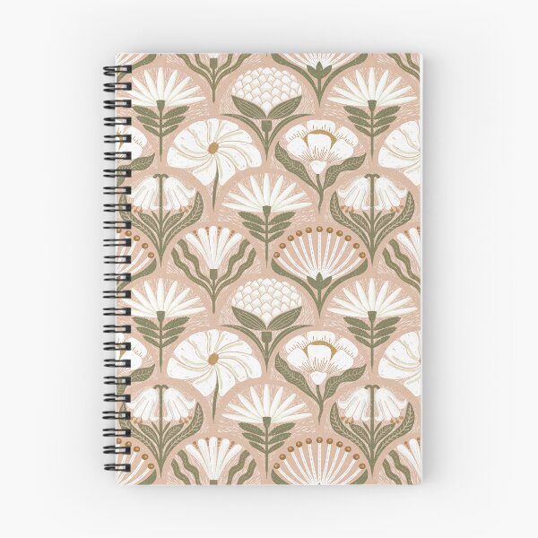 Item preview, Petal Imprints - Block Print Florals D-Cashmere designed and sold by Carina Parry Studios.
