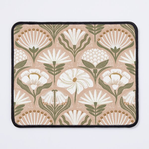Item preview, Petal Imprints - Block Print Florals D-Cashmere designed and sold by Carina Parry Studios.