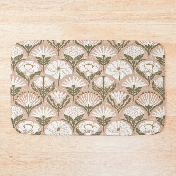 Item preview, Petal Imprints - Block Print Florals D-Cashmere designed and sold by Carina Parry Studios.