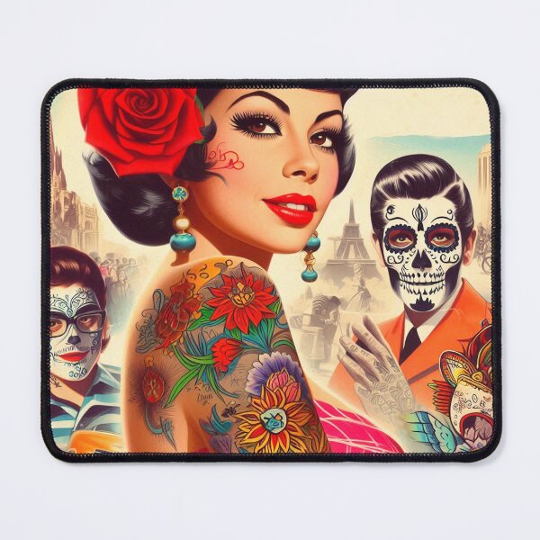 Item preview, Retro Inked Pinup designed and sold by PulpVintage.