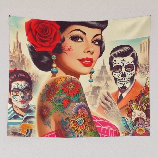 Item preview, Retro Inked Pinup designed and sold by PulpVintage.