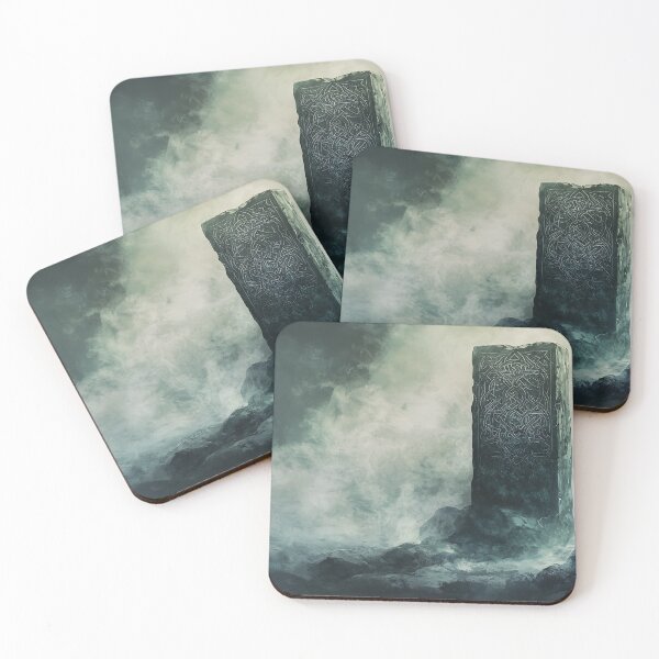 Item preview, Dark Fantasy Art: Runestone Fog Altar designed and sold by bapupa.