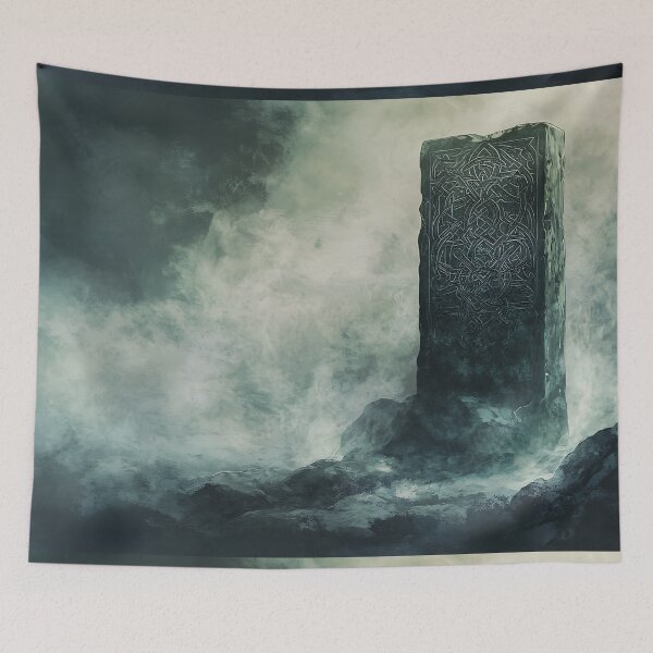 Item preview, Dark Fantasy Art: Runestone Fog Altar designed and sold by bapupa.