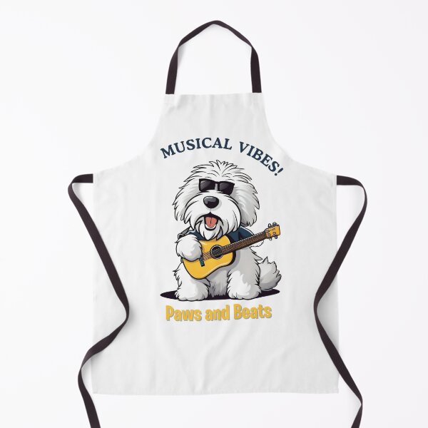 Item preview, Funny Old English Sheepdog Dog Musician Cartoon Design – Cute Pet and Owner Artwork – Musician Gift – Humorous Pet Parent Gifts designed and sold by KoraTalks.