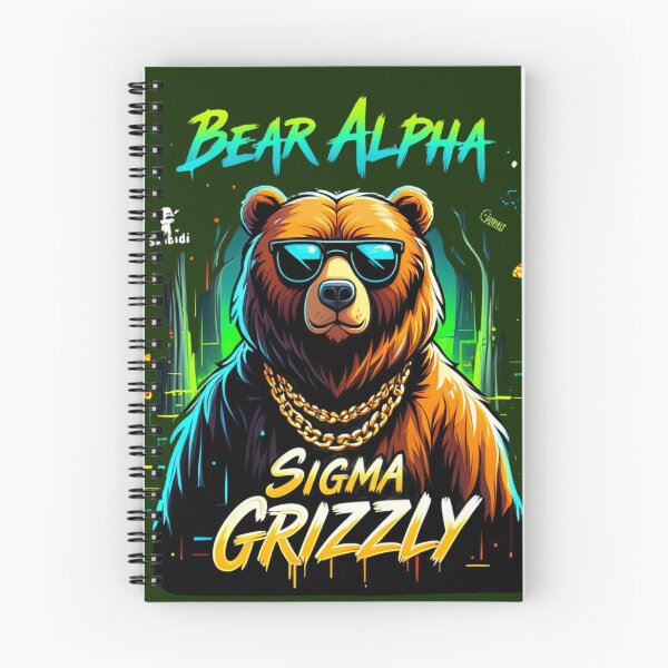 Item preview,  Bear Alpha Neon Sigma Grizzly designed and sold by BrightNook.