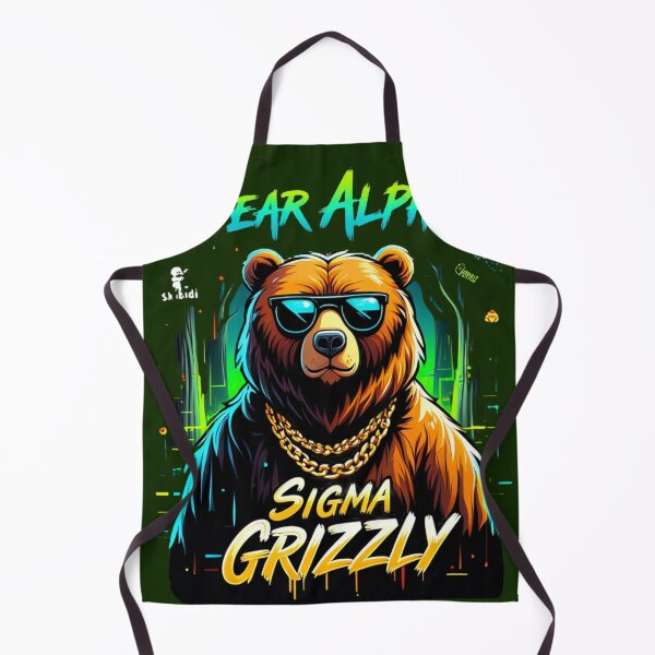 Item preview,  Bear Alpha Neon Sigma Grizzly designed and sold by BrightNook.