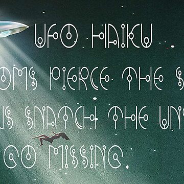 Artwork thumbnail, UFO Haiku by EyeMagined