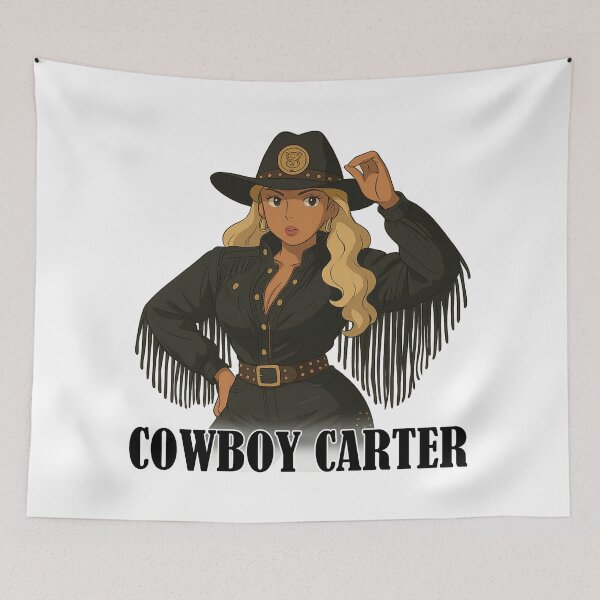 Item preview, Beyonce Cowboy Carter Illustration designed and sold by kevinkreativity.
