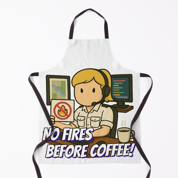 Item preview, No fires before coffee.. designed and sold by Flashover.