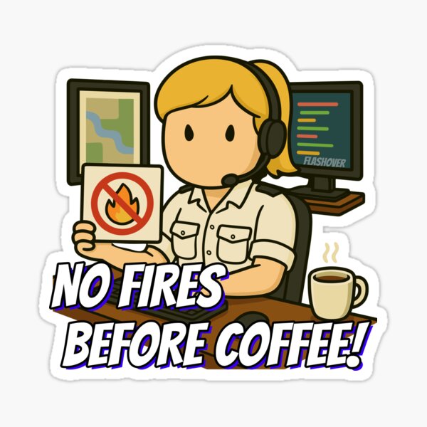 Artikel-Vorschau von Kein Feuer vor dem Kaffee.., designt und verkauft von Flashover.