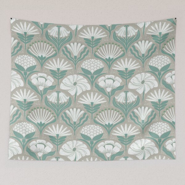 Item preview, Petal Imprints - Block Print Florals H-Eagle designed and sold by Carina Parry Studios.