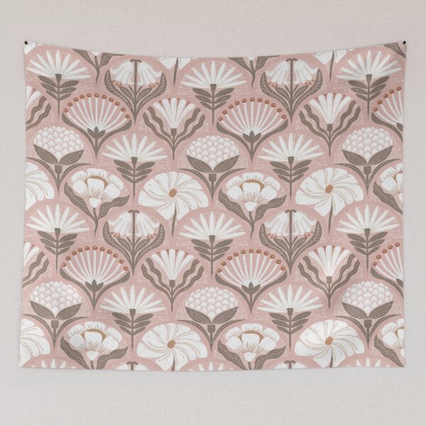 Item preview, Petal Imprints - Block Print Florals I-Blossom designed and sold by Carina Parry Studios.