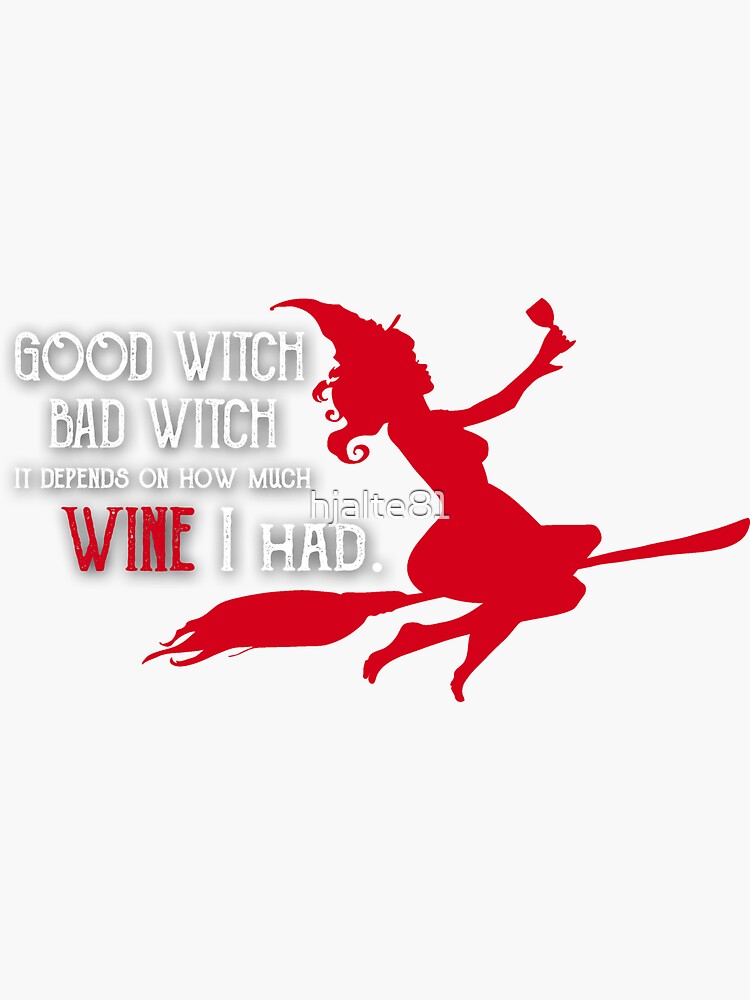 Thumbnail 3 of 3, Sticker, Good Witch Bad Witch designed and sold by hjalte81.