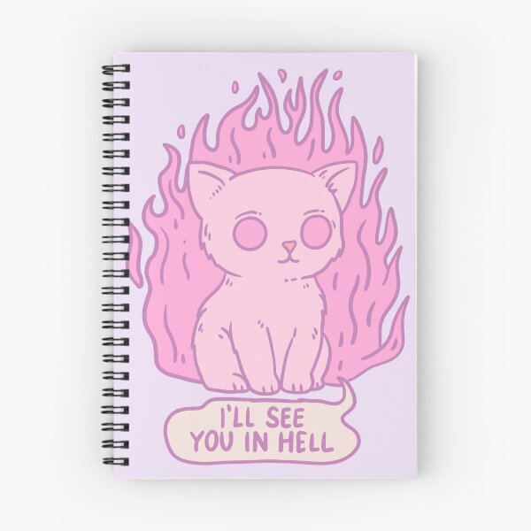 Item preview, Pink Demon Cat – I’ll See You in Hell designed and sold by Jess.a.creates.