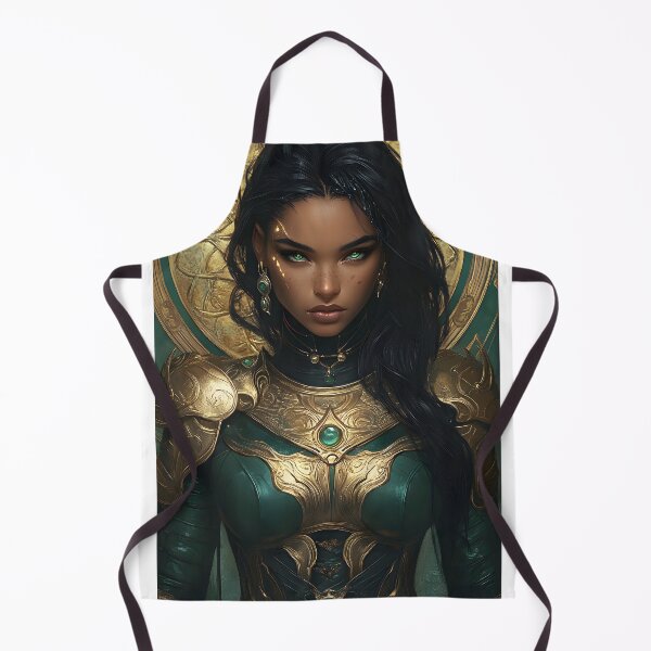 Item preview, Enchanting warrior in ornate armor with golden aura designed and sold by Artessie.