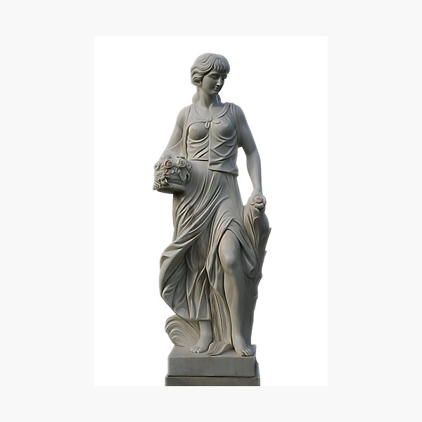 Item preview, Roman Female Statue Art designed and sold by StoicWayOfLife.