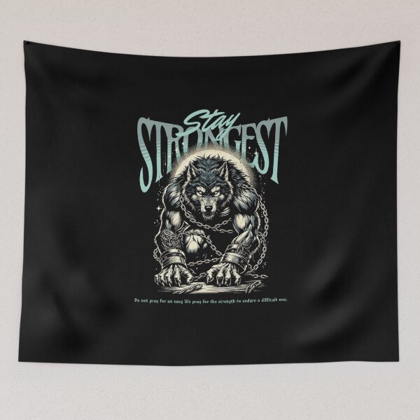 Item preview, Stay Strongest Motivational Graphic Design designed and sold by Lineesh Kumar.