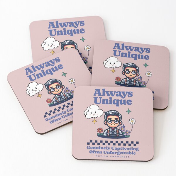 Item preview, Wholesome & Unique – Autism Acceptance Illustration designed and sold by MoodCircuit.