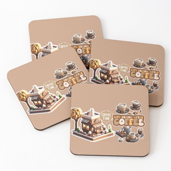 Item preview, AI-Inspired Coffee & Hot Chocolate in a Cozy City Cafe – Warm Brown, Beige & Cream Design designed and sold by Rainbow Paws Garden.