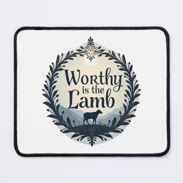 Item preview, Worthy is the Lamb – Revelation 5:12 Faith, Love, and New Beginnings – Happy Easter! designed and sold by ebocraft.