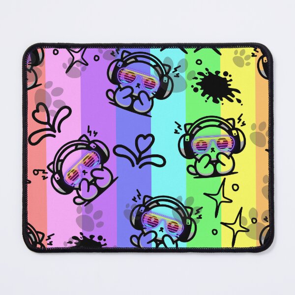 Item preview, Rainbow neurodiverse Cat Pattern designed and sold by Fr0mtheMachine.