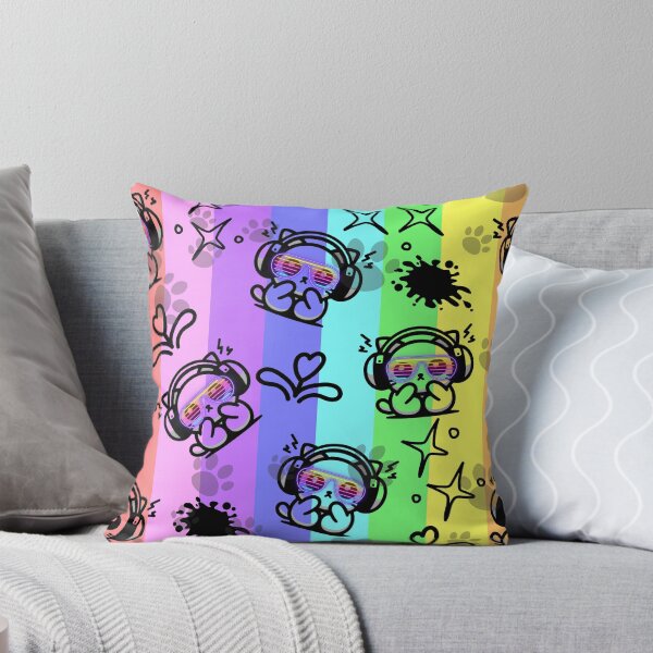 Item preview, Rainbow neurodiverse Cat Pattern designed and sold by Fr0mtheMachine.